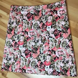 Jaclyn Smith Floral Pink Skirt